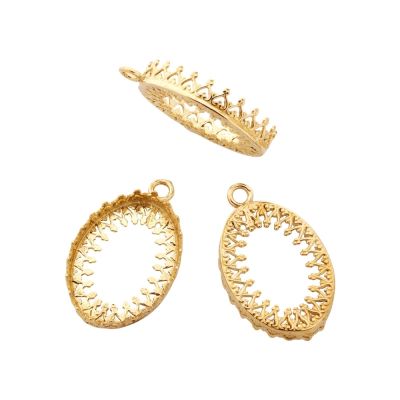 Brass Bezel Cup 16/22 mm Gallery 714H Both Sides +Ring