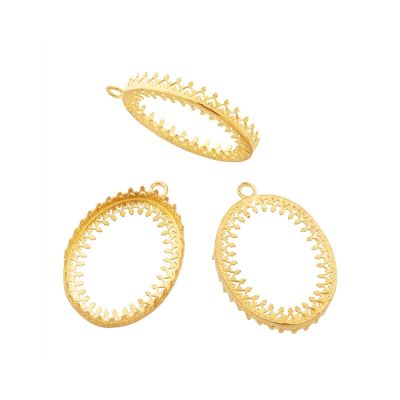 Brass Bezel Cup 23/32 mm Gallery 3280 Both Sides +Ring