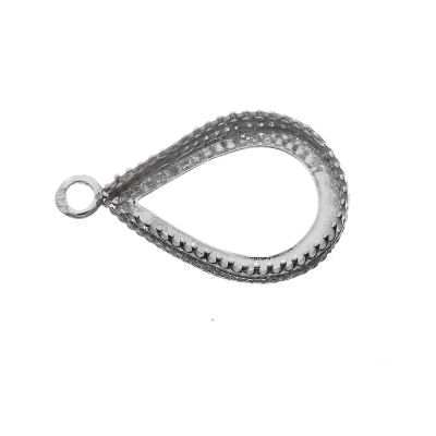 Sterling Silver Bezel Cup 18/25 mm Gallery 475 Flat Back +Ring