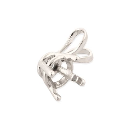 14K White Gold Basket Pendant 50Pt (074Drb73460075)