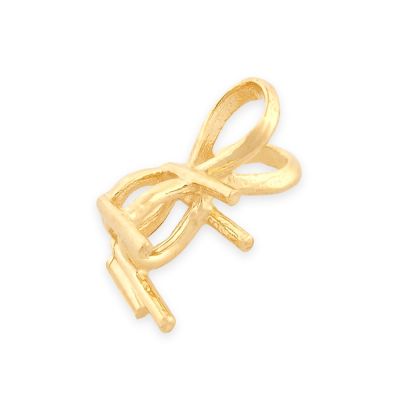 14K Yellow Gold Pear Shape Setting Pendant 3X5mm