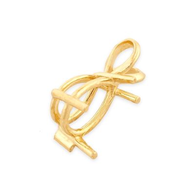 14K Yellow Gold Pear Shape Setting Pendant 6X9mm (7-P710)