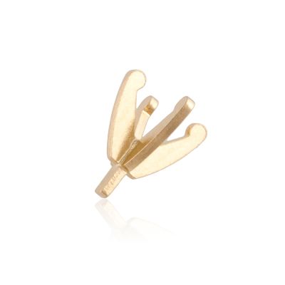 14K Yellow Gold Martini Ring Head W/ Peg 25Pt