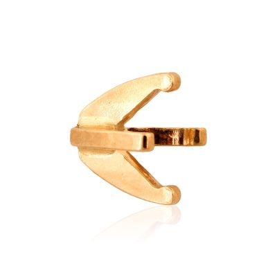 18K White Gold 4 Prongs Cast Martini Setting 50Pt