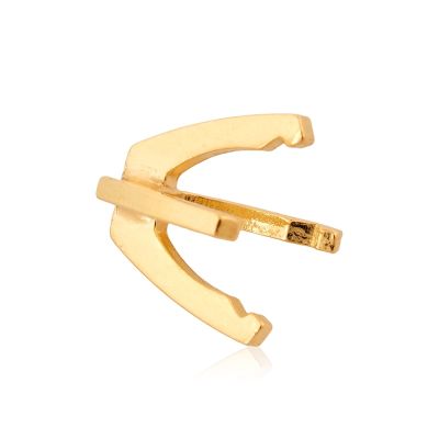 18K Yellow Gold 4 Prongs Cast Martini Setting 1.25Ct