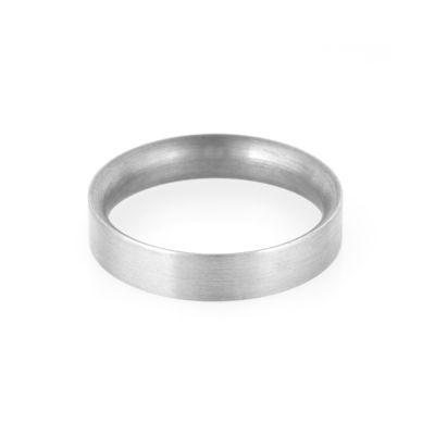 14K White Gold 4mm Comfort Fit Wedding Band Size 52