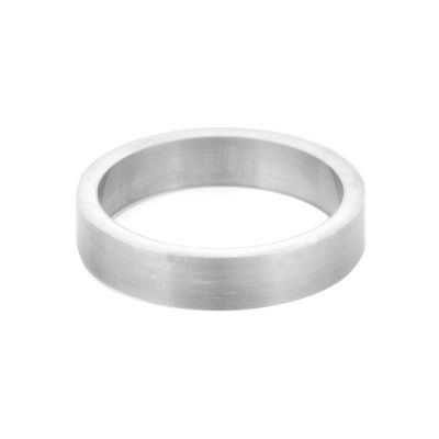 14K White Gold 4mm Flat Wedding Band Size 54
