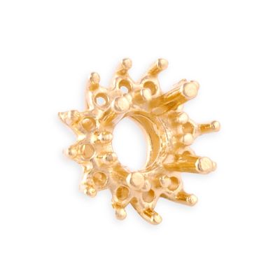 14K Yellow Gold Round Setting Cluster 50Pt + 12 2Pt Stones