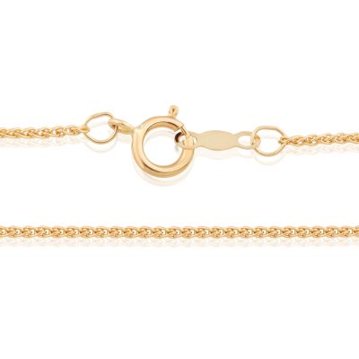 18K Yellow Gold 1.05mm 18 (45Cm) Spiga Chain