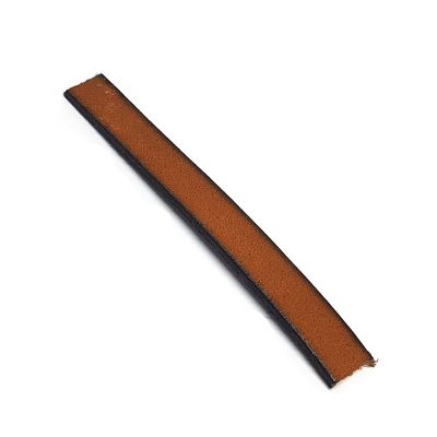 Thong Dark Mustard Leather Flat 2X10mm