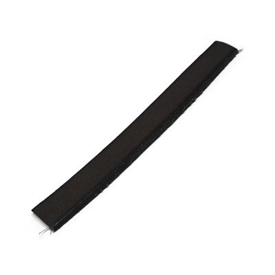 Black Leather Flat Strip 2X7mm