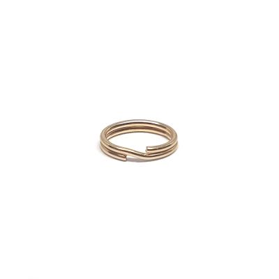 Yellow Gold Filled Oval  Split Rings 4.9X6.8mm