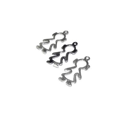 925 Sterling Silver Hollowed Girl Pendent