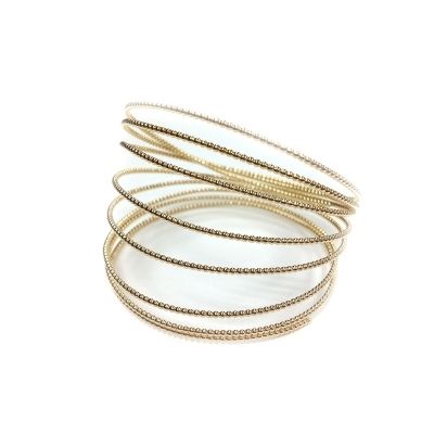 Yellow Gold Filled Beaded Wire 1.2mm