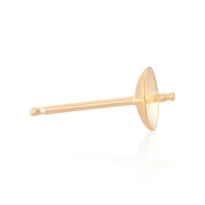 14K Yellow Gold Pearl Stud 3.2mm