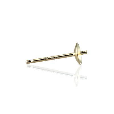 18K Yellow Gold Pearl Stud 4mm