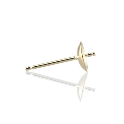 18K Yellow Gold Pearl Stud 5mm