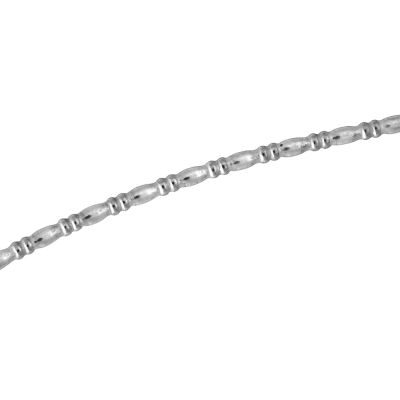935 Silver Oval Beaded Wire 1.25mm