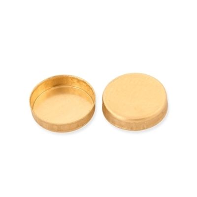 9K Yellow Gold Round Bezel Cup 5mm
