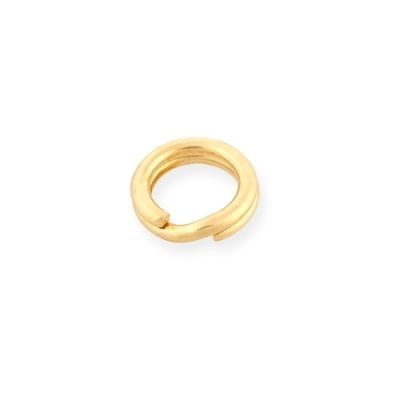 14K Yellow Gold Split Jump Ring 4.9mm