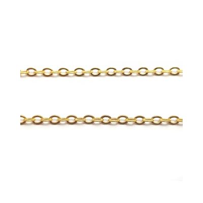 Yellow Gold Filled Oval Flat Cable Chain 2.5x1.5x0.6mm