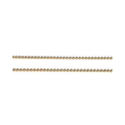Yellow Gold-Filled Beaded Ball Chain 1.0mm
