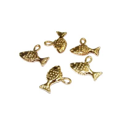 14K Gold Plated Fish Pendant