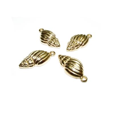 14K Gold Plated Large Shell Pendant