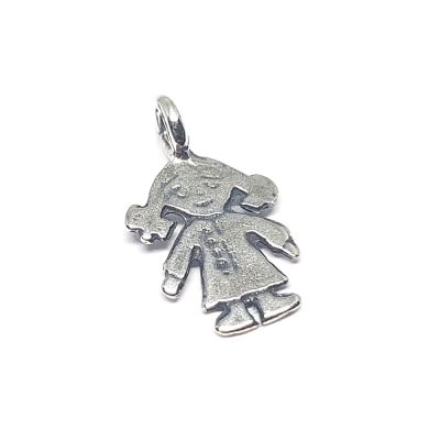 925 Sterling Silver Girl Pendant