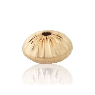 Gold Filled Roundel Corrugated Bead 12mm