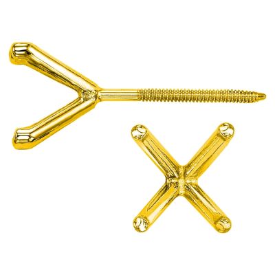 14K Yellow Gold Threaded Martini Earring 0.60 Ct