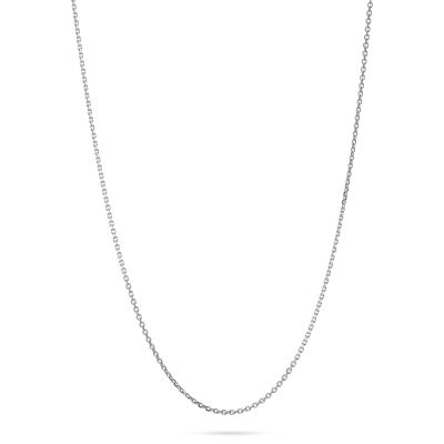 14K White Gold 1.8mm Diamond Cut Anchor Chain