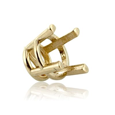 14K Yellow Gold 4.5mm 4 Prong Basket Cast W/Seats 4.5mm (41245-0200-000)
