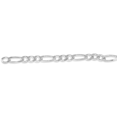 925 Sterling Silver 3mm Figaro 3+1 Chain