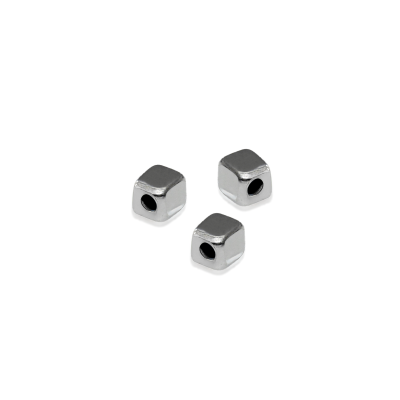 925 Sterling Silver 2mm Cube Bead