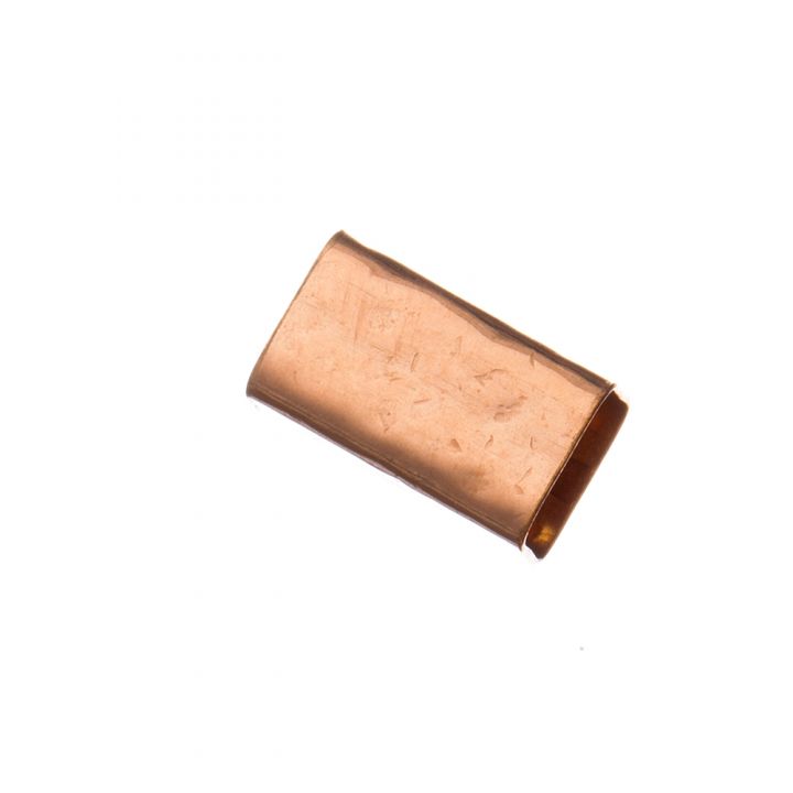 Rose Gold Filled Hammered Square Tube 6/10mm