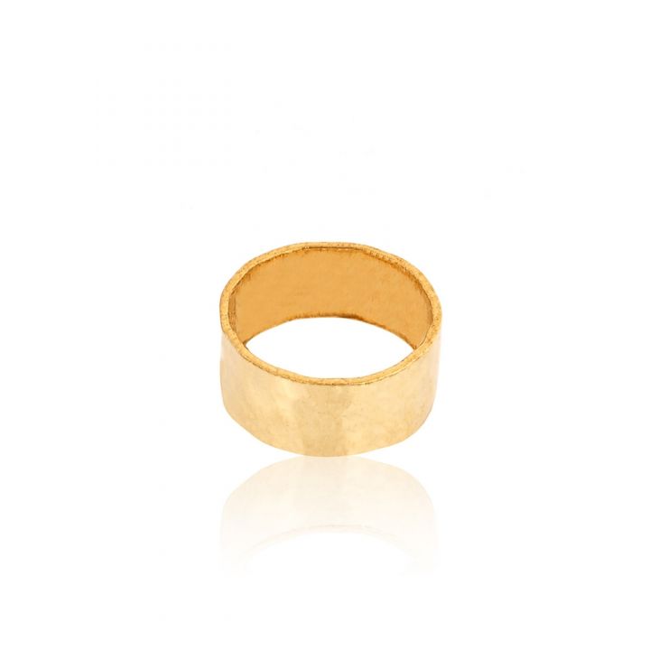 Yellow Gold Filled Hammered Tube 3.5/8mm