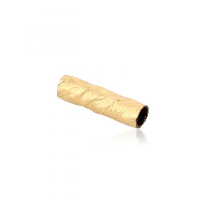 Yellow Gold Filled Hammered Tube 3/10mm