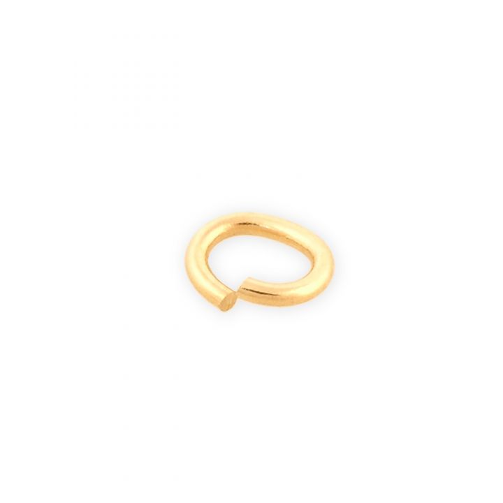 14K Yellow Gold Oval Open Jump Ring .70X.94 