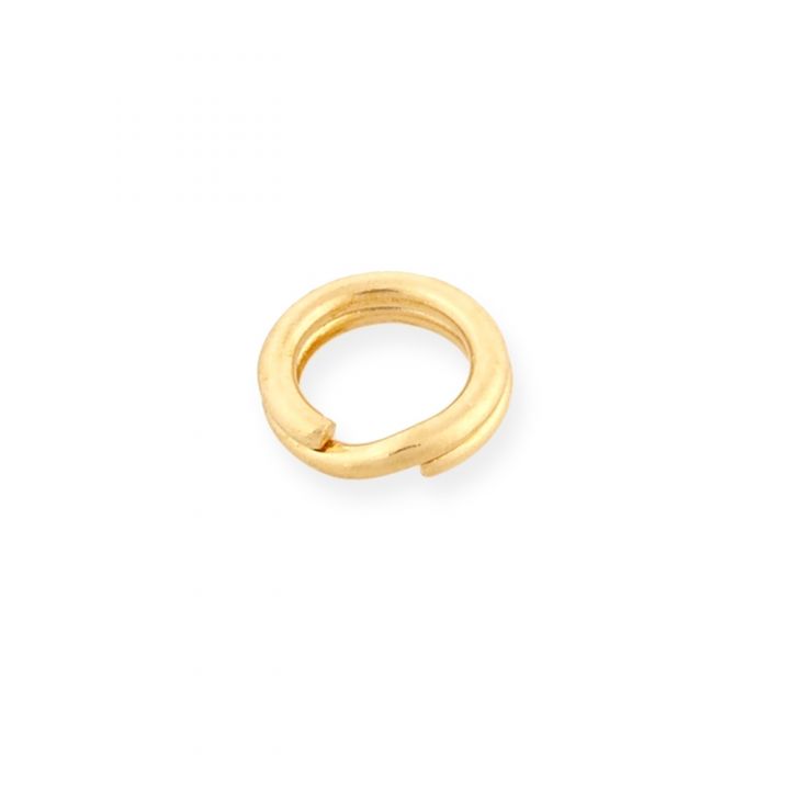 14K Yellow Gold Split Jump Ring 3.5mm