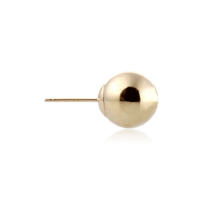 14K Yellow Gold Ball Earring W/Light Post 9mm (064Bep94900075)