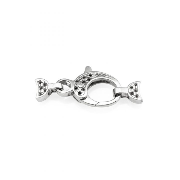 18K White Gold Large Lobster Clasp 19mm