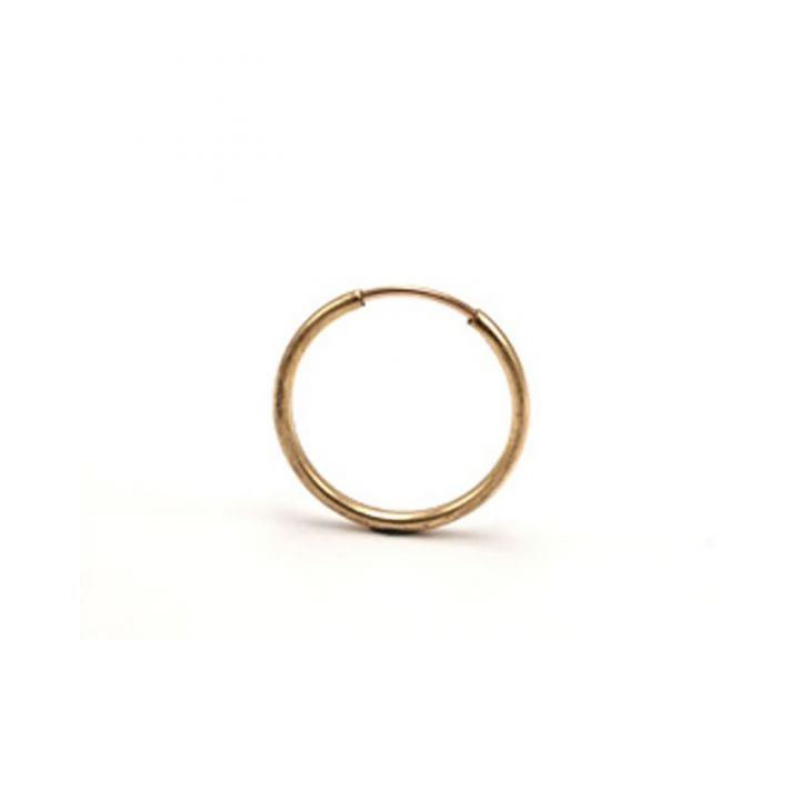 Yellow Gold Filled Tube Hoop Earring 21mm 