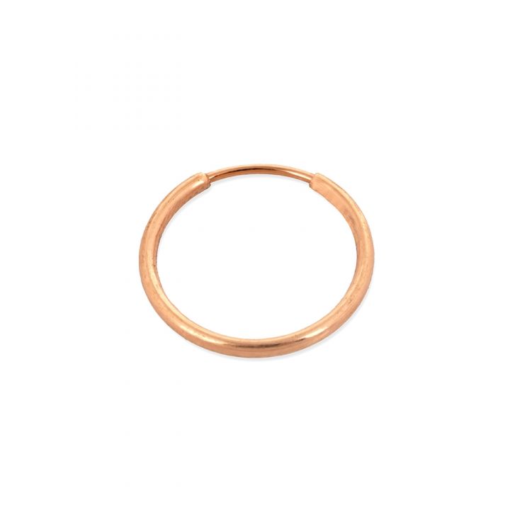 Rose Gold Filled Hoop Tube Earring 17mm 