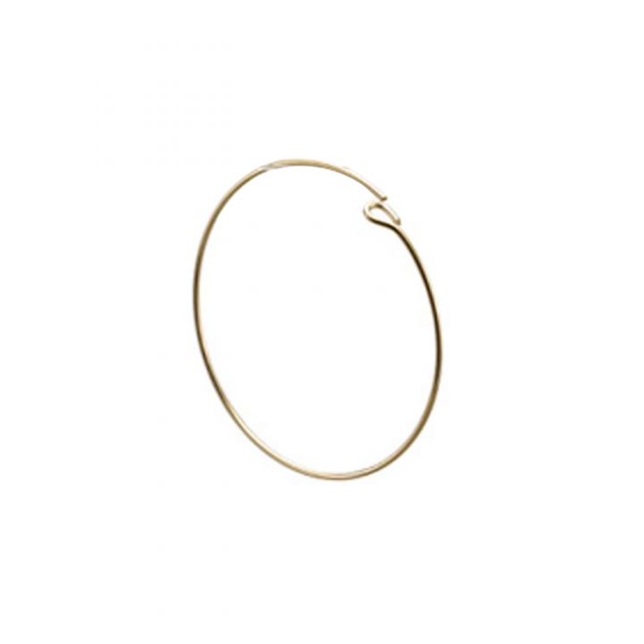 Yellow Gold Filled Hoop Wire Earring 32mm 