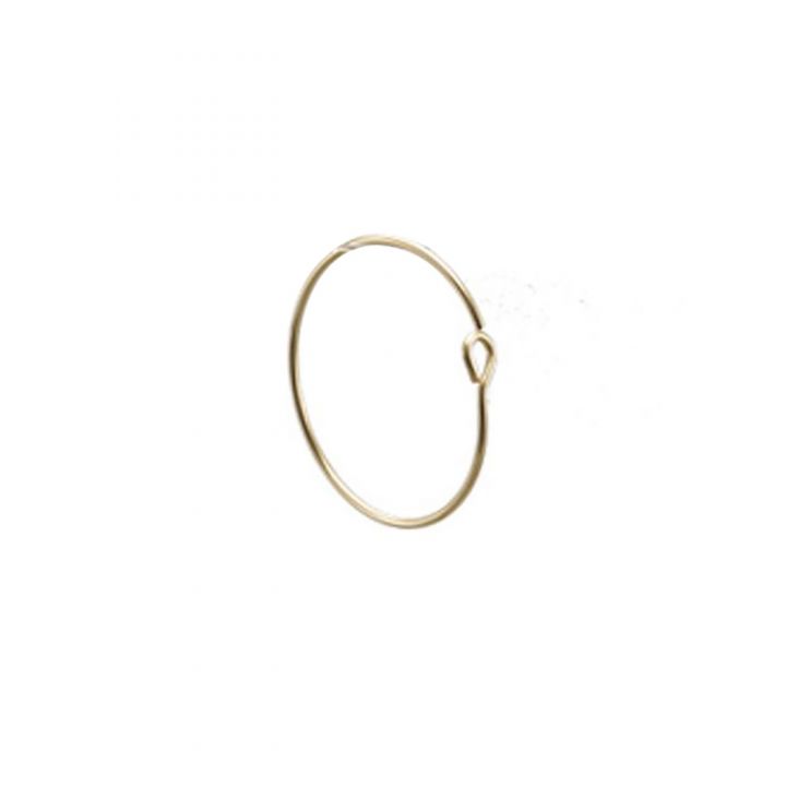 Yellow Gold Filled Hoop Wire Earring 17mm 