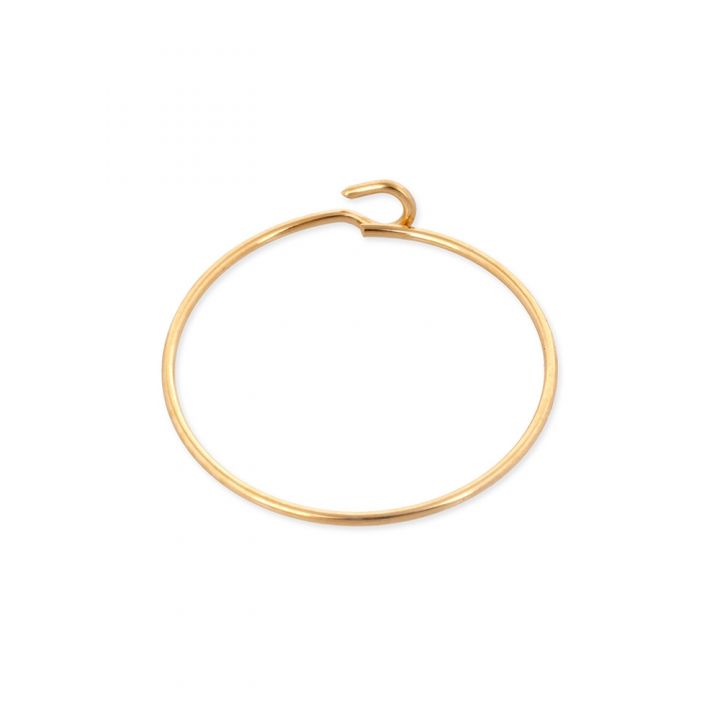 Yellow Gold Filled Hoop Wire Earring 19mm 