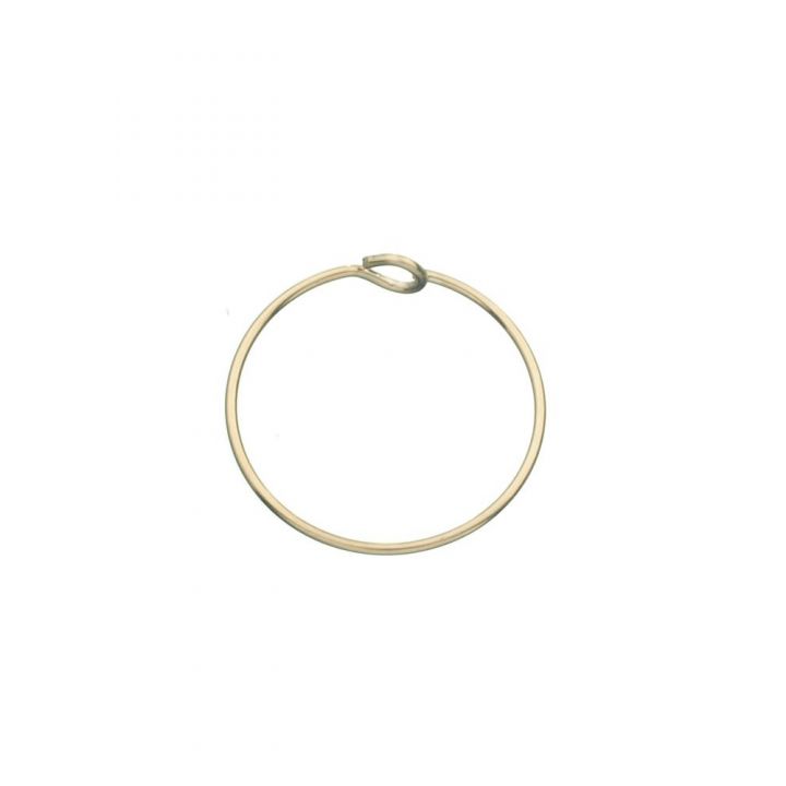 Yellow Gold Filled Hoop Wire Earring 15mm 