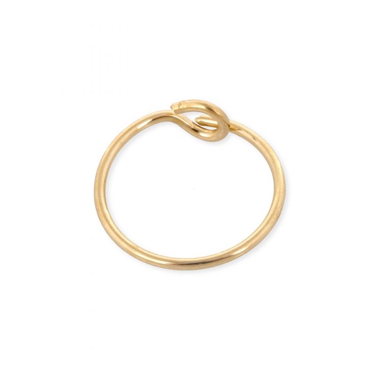 Yellow Gold Filled Hoop Wire Earring 10mm 