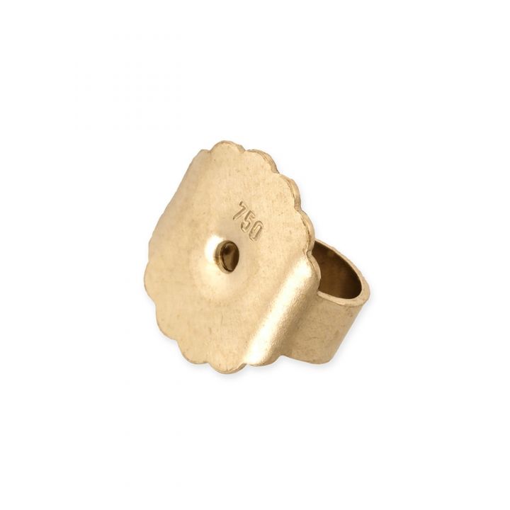 18K White Gold Large Earnut (152-065)